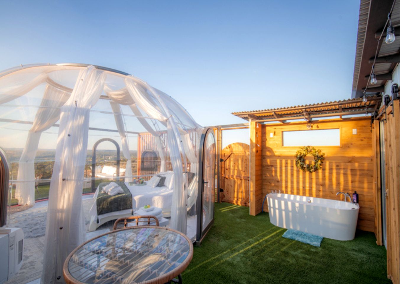 Modern Dome Escape with Private Decks & Open-Sky Relaxation in Cottonwood, Texas