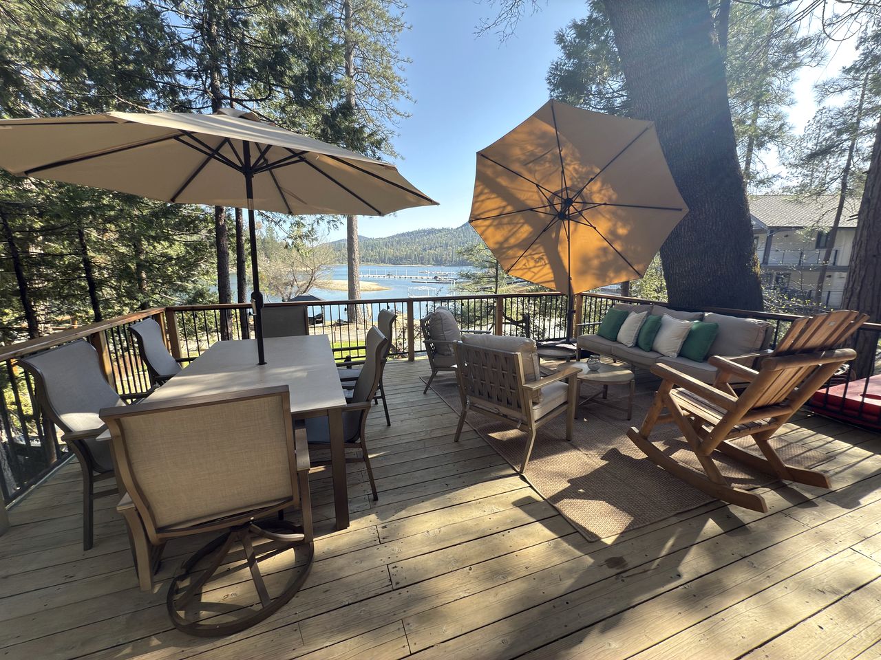 Tranquil Waterfront Hideaway with Forest Views & Outdoor Living in Bass Lake, California