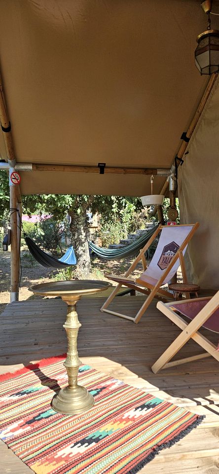 Cozy Stylish Glamping Tents with Cork Oak Forest Views Near Pedrógão Grande, Central Portugal