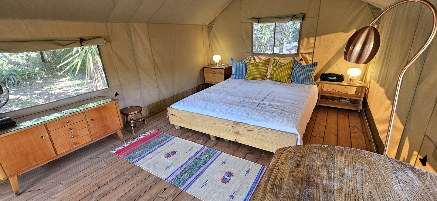 Cozy Stylish Glamping Tents with Cork Oak Forest Views Near Pedrógão Grande, Central Portugal