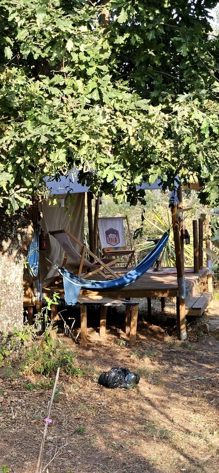 Cozy Stylish Glamping Tents with Cork Oak Forest Views Near Pedrógão Grande, Central Portugal