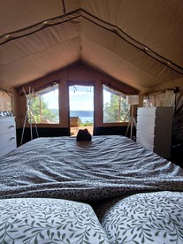 Serene Safari Tent with Panoramic Lake Views near Rome, Lazio, Italy photo 5