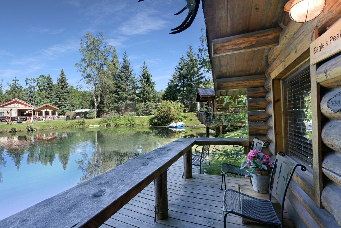 Authentic Lakeside Dry Cabin with Private Bear Creek Pond Access Near Hope, Alaska