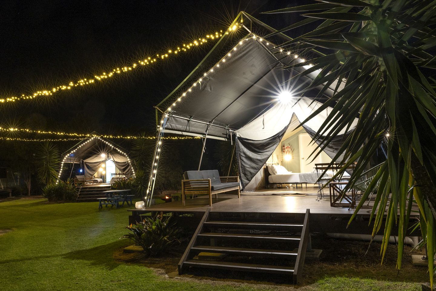Unique Luxury Safari Tent Rentals with Private Balcony on Greenwell Point, New South Wales