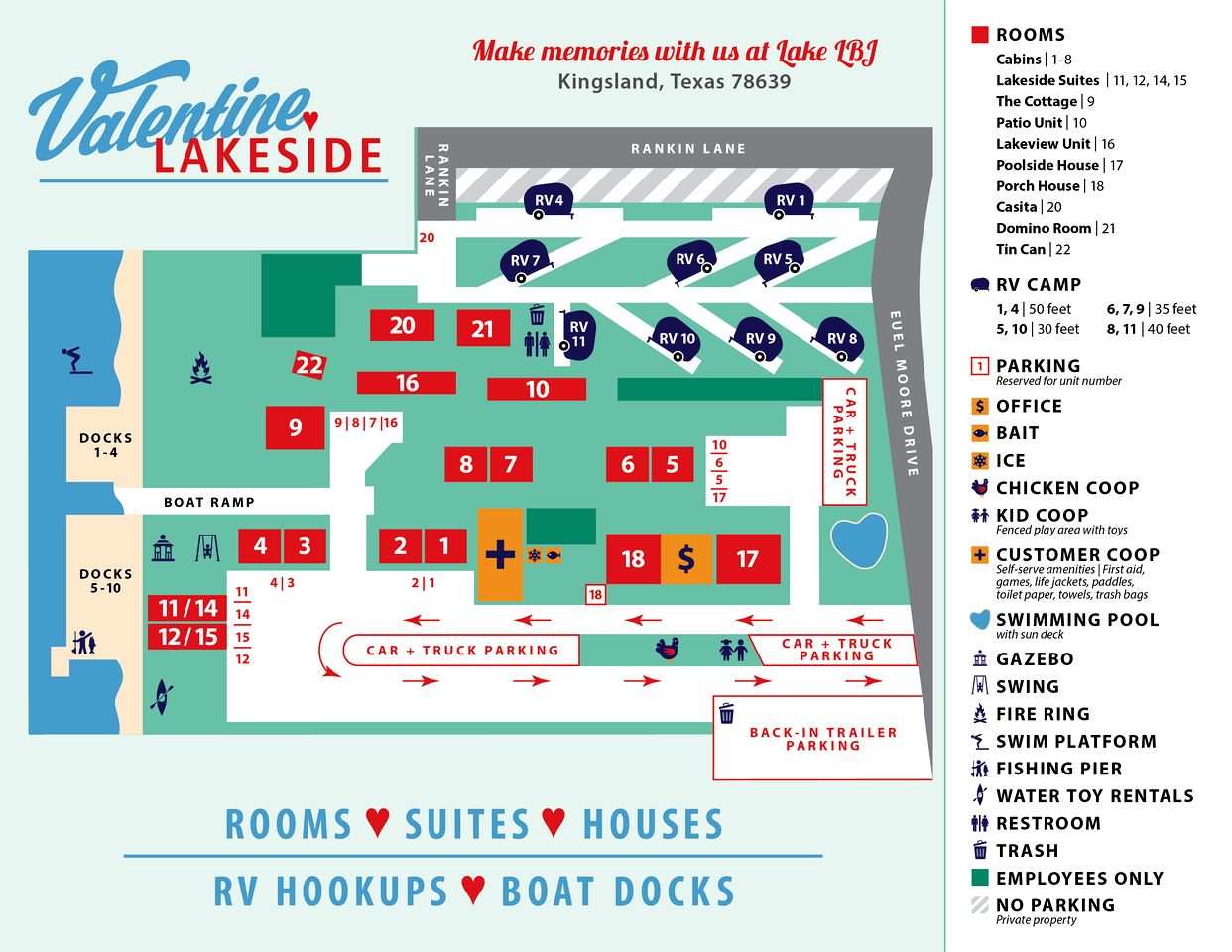 Lakefront Cabin Rental with Shared Swimming Pool in Texas Hill Country