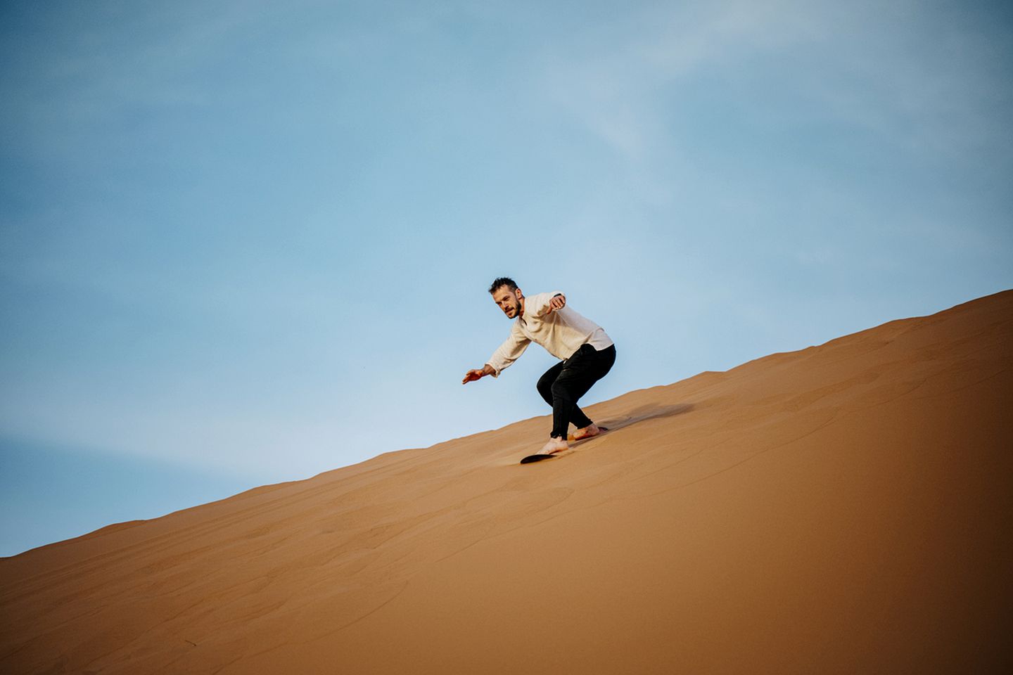 Spacious Tents Surrounded by Dunes in Luxury Desert Camp, Morocco