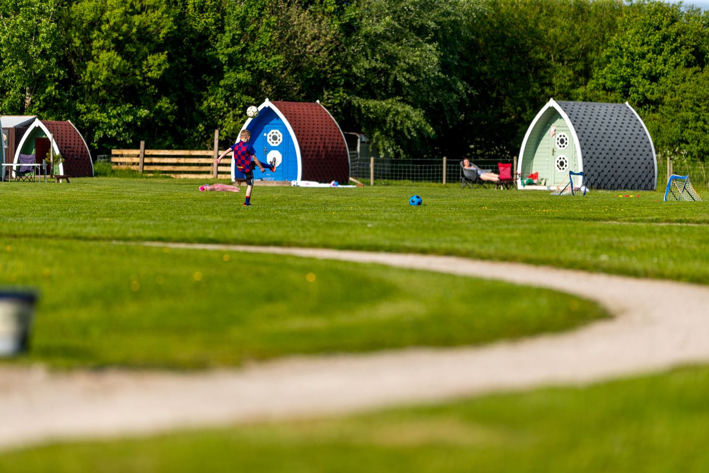 Family-Oriented Standard Eco Pod Campsite by Beautiful 5 Acre Lake, England