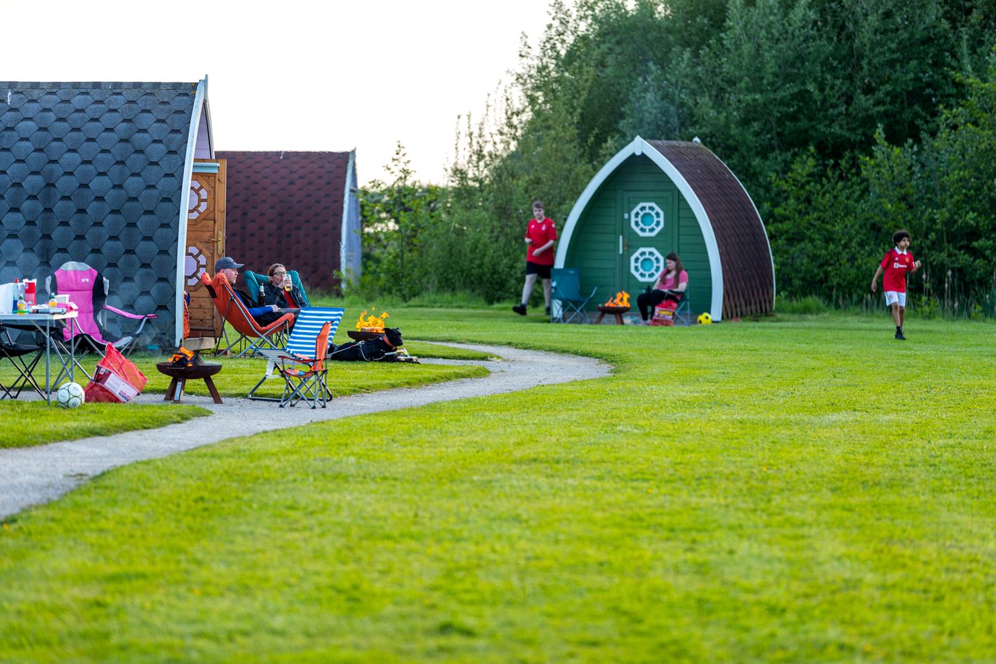 Family-Oriented Standard Eco Pod Campsite by Beautiful 5 Acre Lake, England