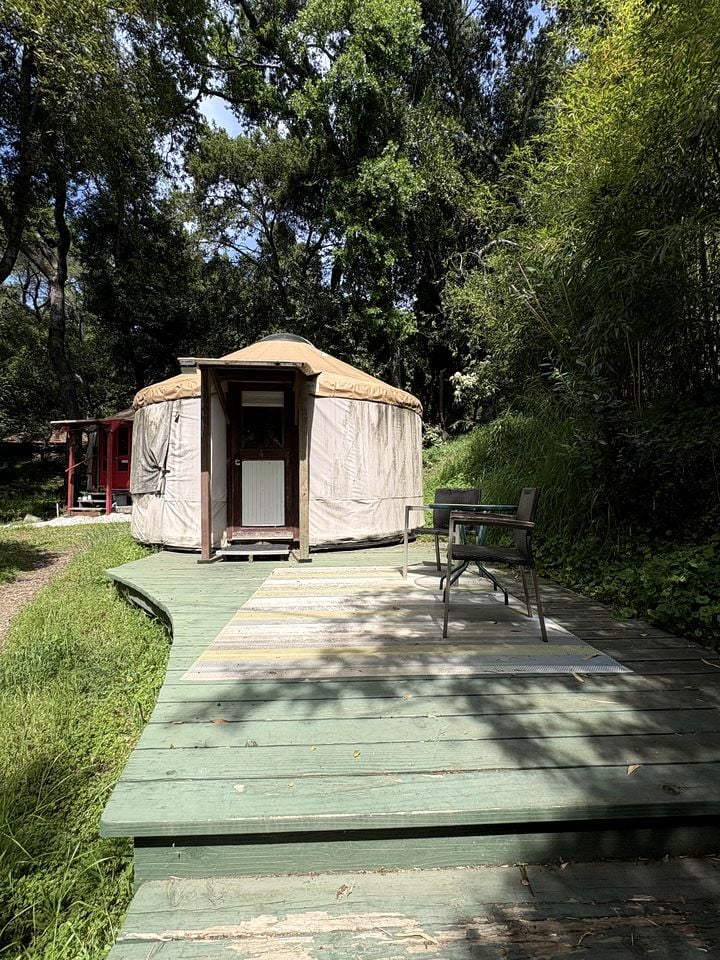 Clothing-Optional Yurts Nestled in Santa Cruz Mountains, California
