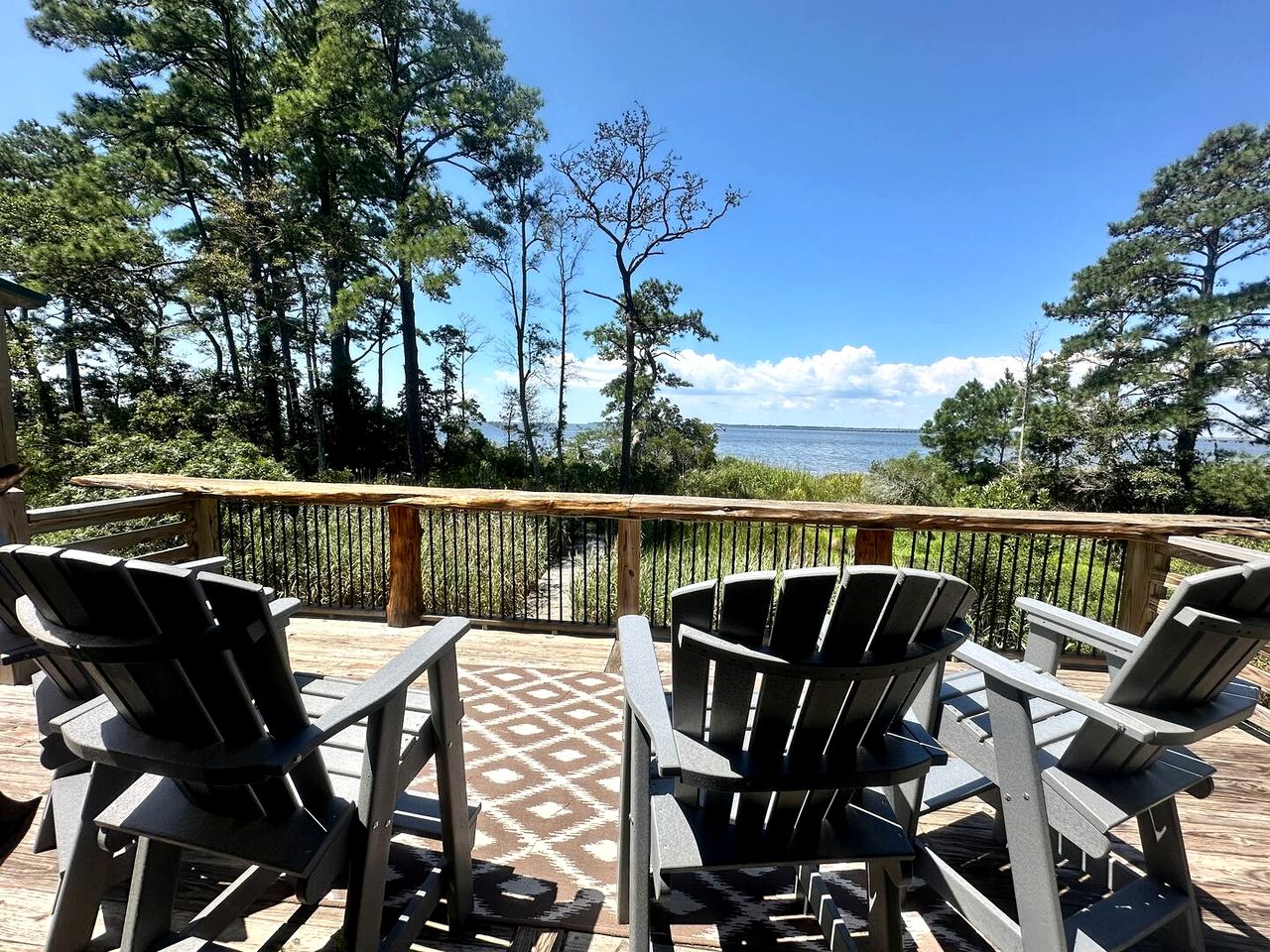 Beautifully-Decorated Soundfront Rental with a Balcony in Kitty Hawk, North Carolina