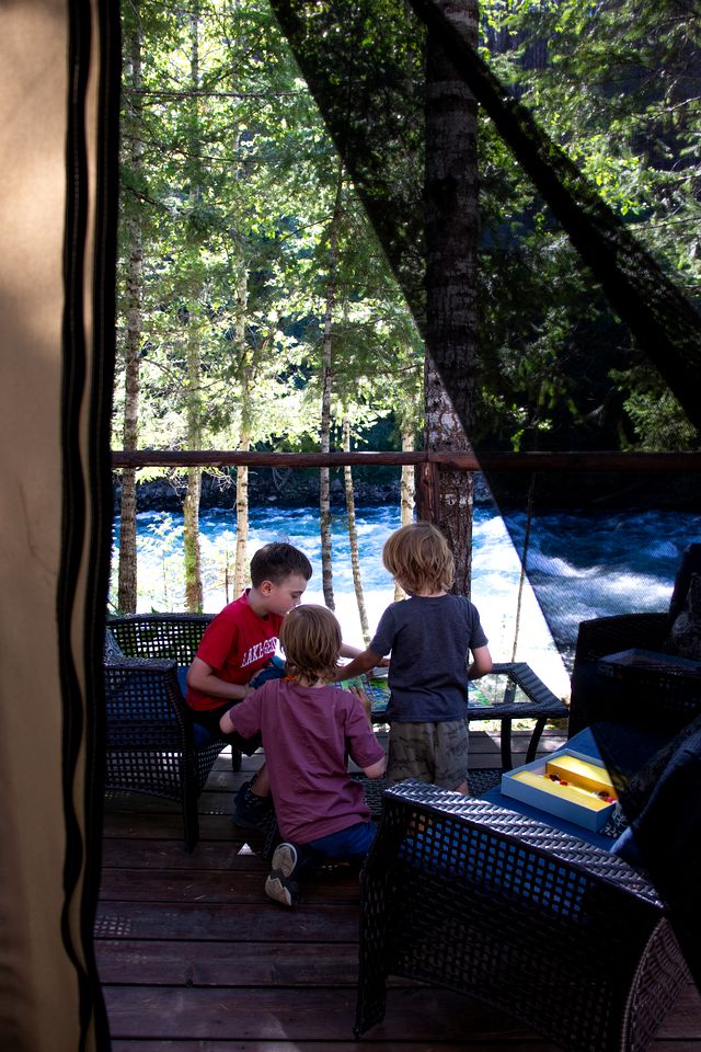 Luxurious Cabin Tents Perfect for Couples at Whitewater Rafting Resort, British Columbia