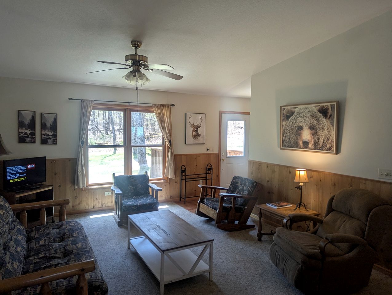 Simple Cabin Rental with Screened-In Porch on Moose Lake near Eau Claire