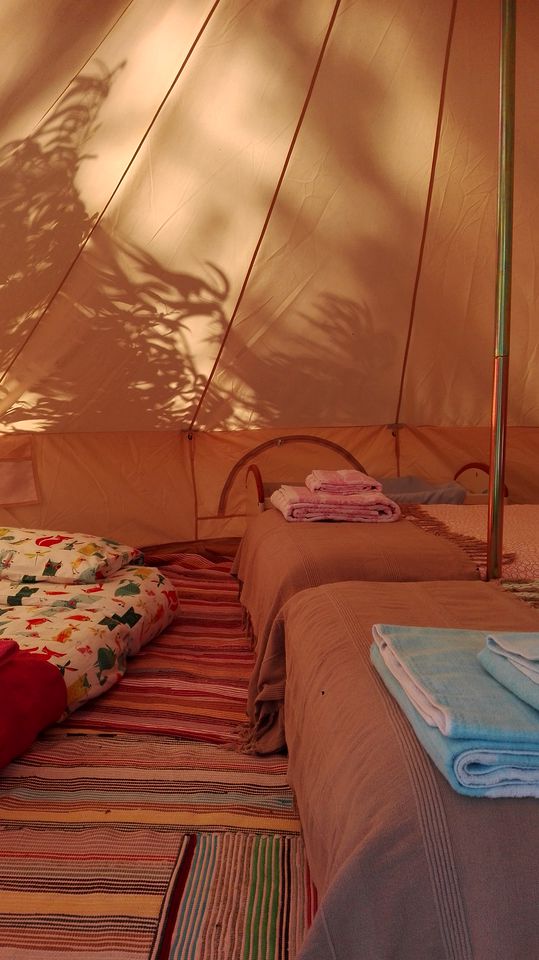 Rustic Bell Tent Rental Surrounded by Scenic Countryside in Lisbon District, Portugal