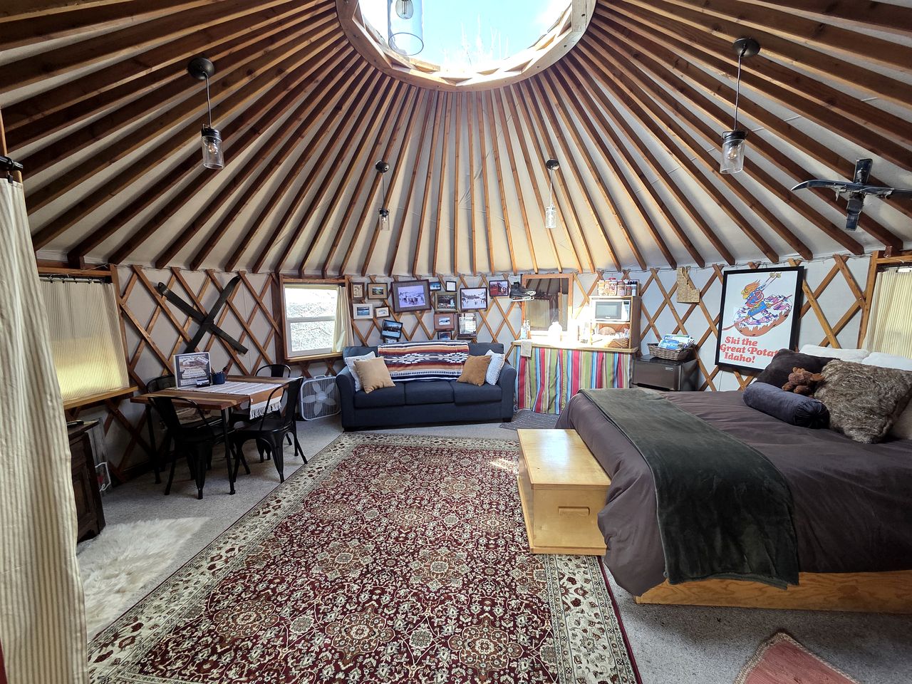 Secluded Cozy Yurt for Luxury Camping near Pocatello, Idaho