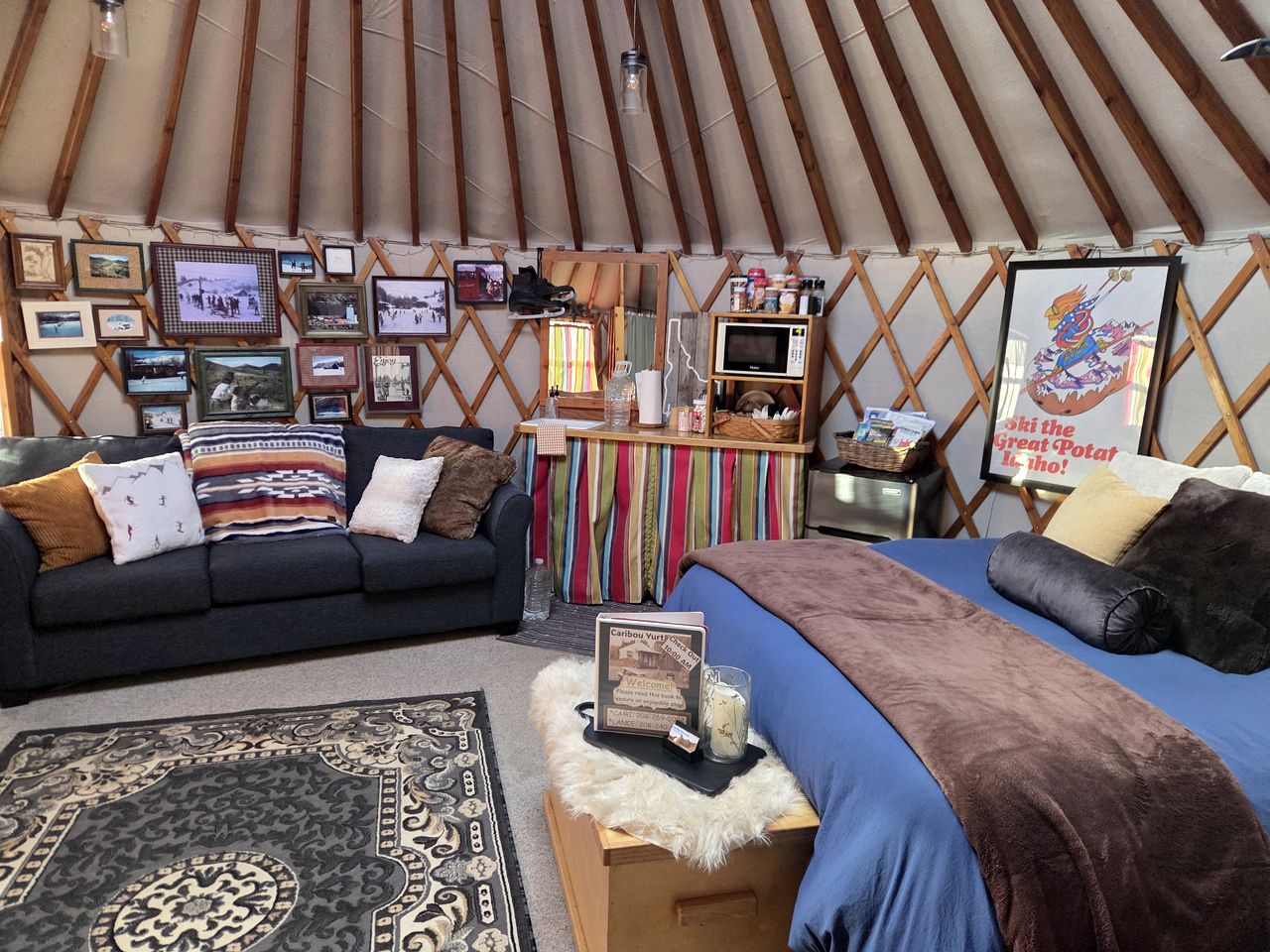 Secluded Cozy Yurt for Luxury Camping near Pocatello, Idaho