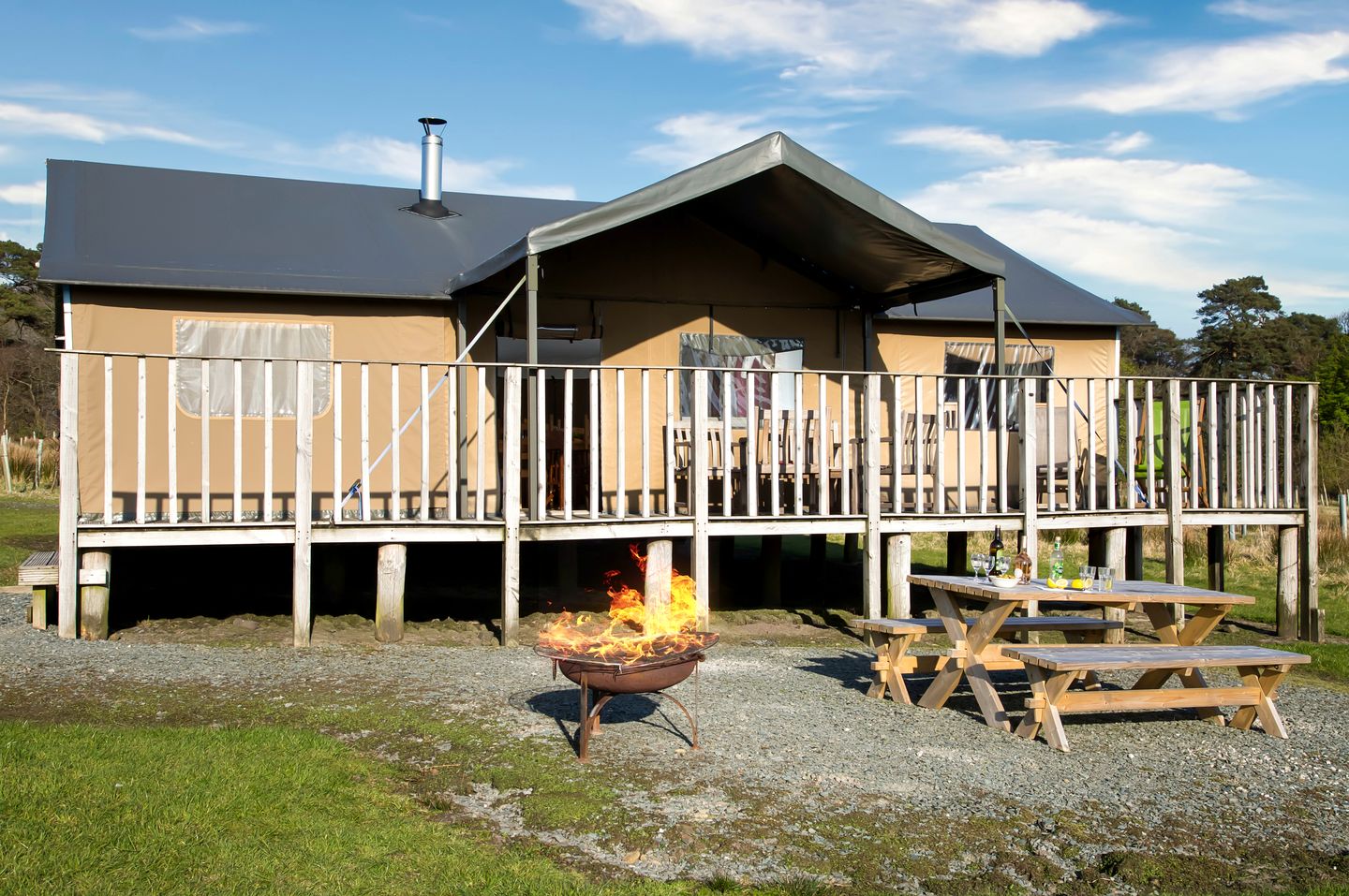 Secluded Tented Cabin Located in the Bowland Forest of Lancashire, England