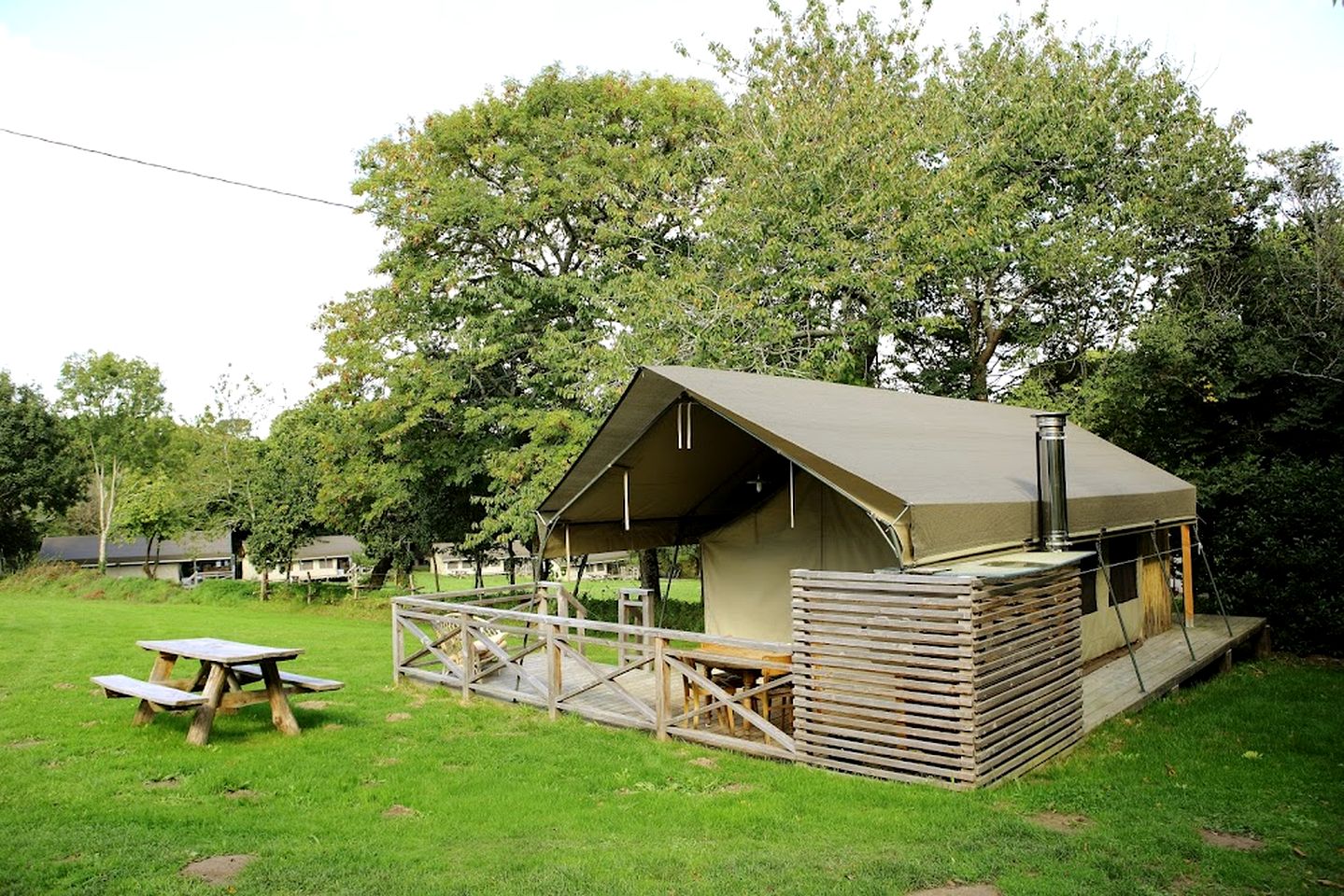 Tented Cabins for Couples or Families near Beach in Brittany, France