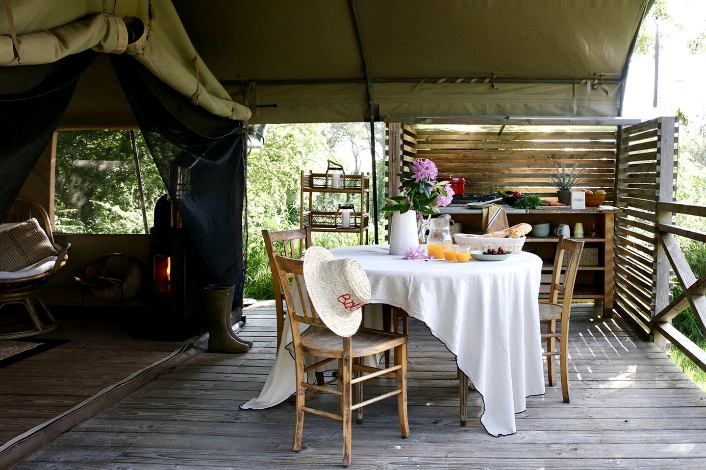 Tented Cabins for Couples or Families near Beach in Brittany, France