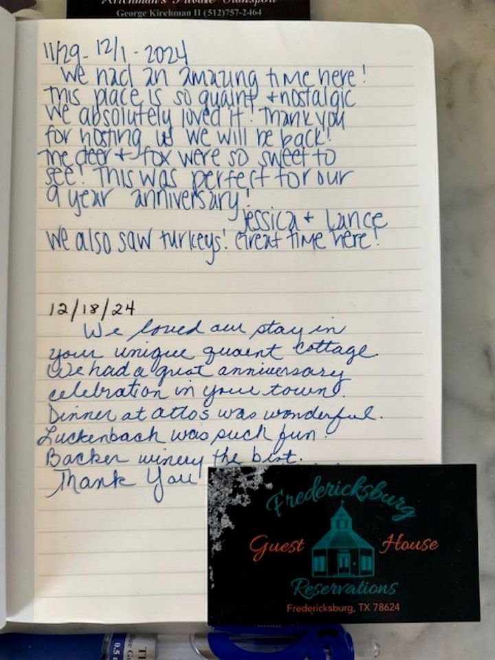 Lovely Creekside Vacation Rental for a Country Honeymoon in Fredericksburg, Texas