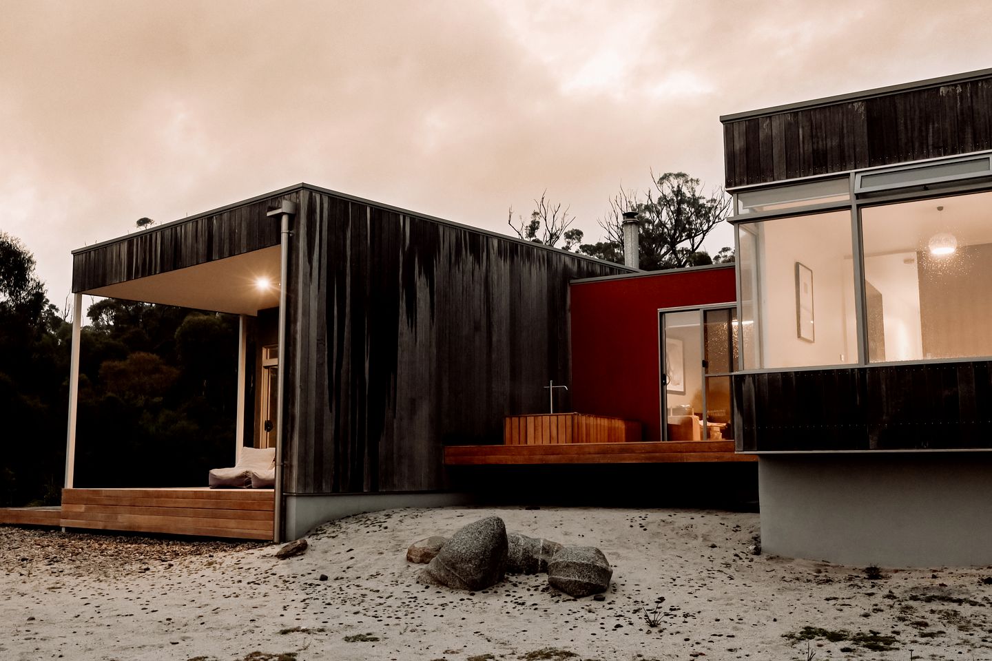 Incredible Unique Solar-Passive House Overlooking Moulting Lagoon at Friendly Beaches in Tasmania, Australia