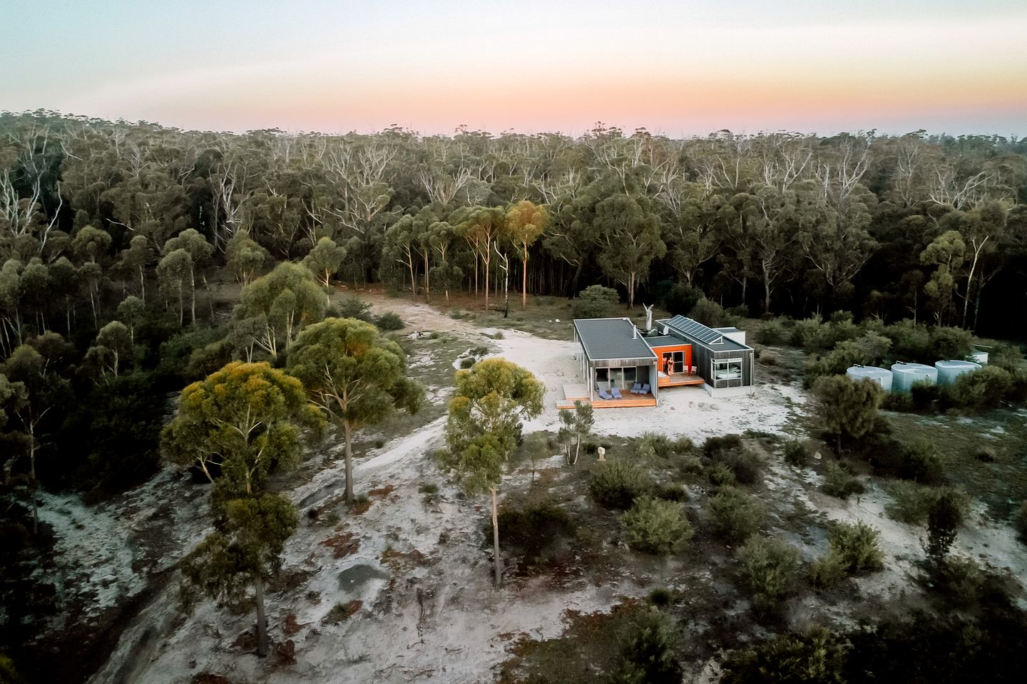Incredible Unique Solar-Passive House Overlooking Moulting Lagoon at Friendly Beaches in Tasmania, Australia