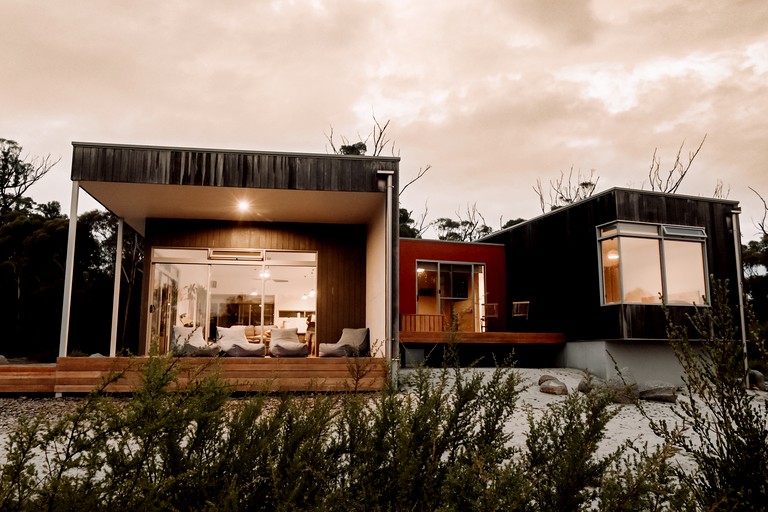 Incredible Unique Solar-Passive House Overlooking Moulting Lagoon at Friendly Beaches in Tasmania, Australia