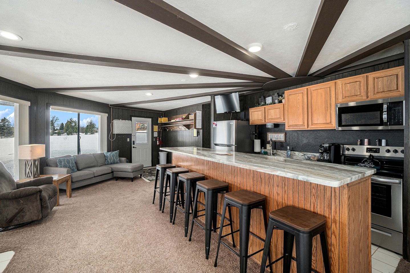Stunning Cabin Getaway Perfect for Large Groups Situated in Boyne Falls, Michigan