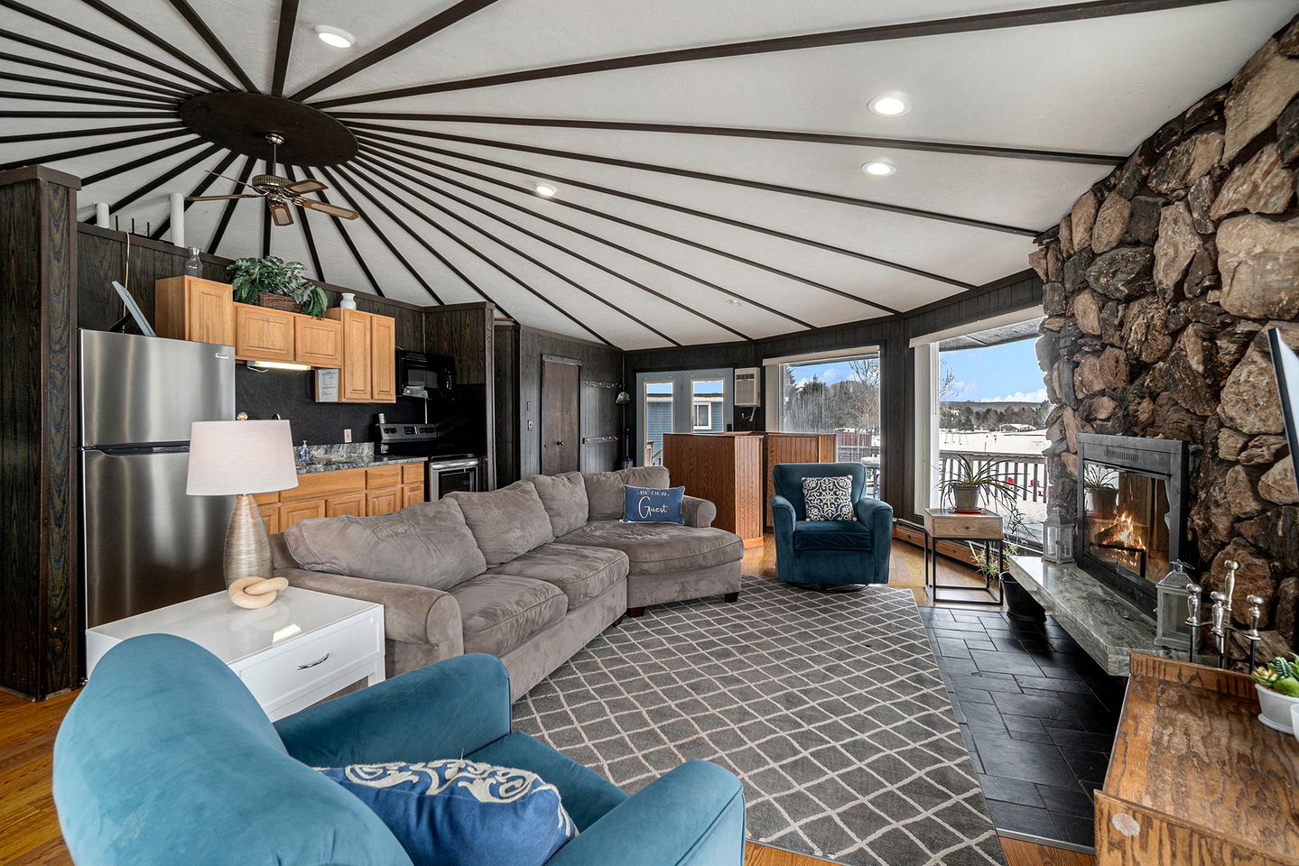 Stunning Cabin Getaway Perfect for Large Groups Situated in Boyne Falls, Michigan