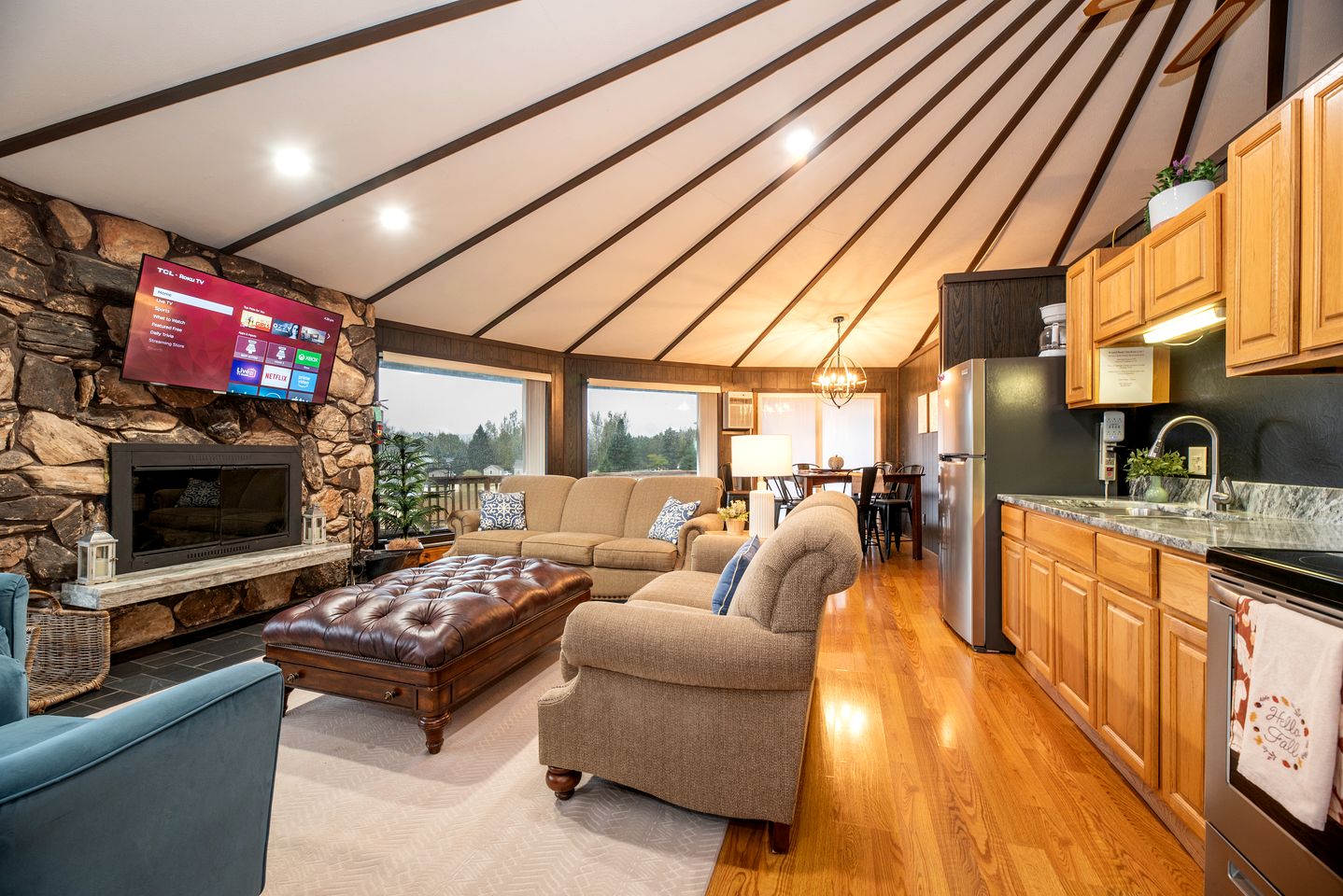 Stunning Cabin Getaway Perfect for Large Groups Situated in Boyne Falls, Michigan