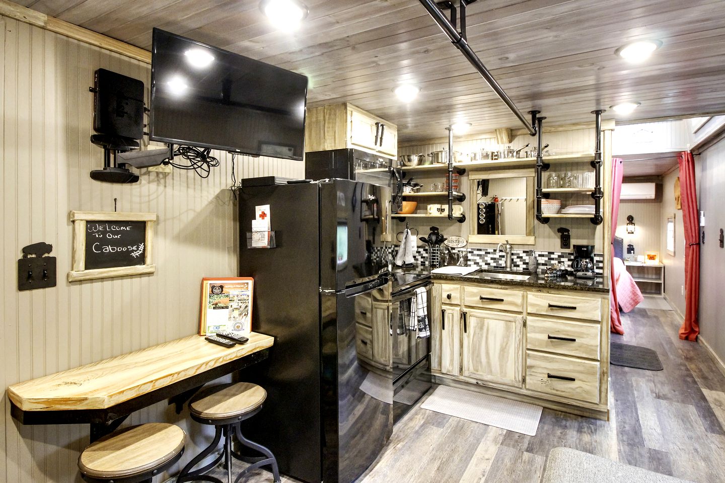 Unique Caboose Accommodation for a Getaway near Asheville, North Carolina