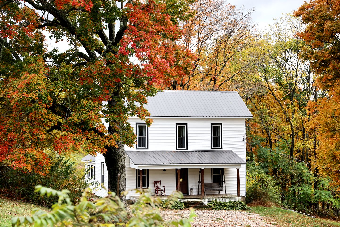 1800s Farmhouse Cottage Rental on a 230 Acre Farm in Muskingum County, Ohio