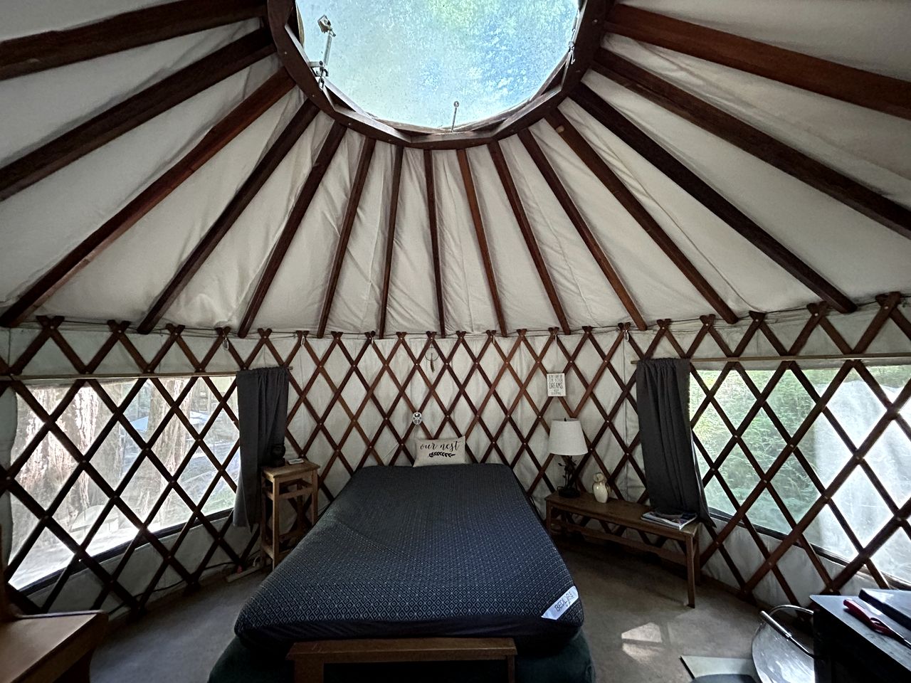 Peaceful Nature Glamping Retreat with Private Yurt and Outdoor Amenities near Watsonville, California