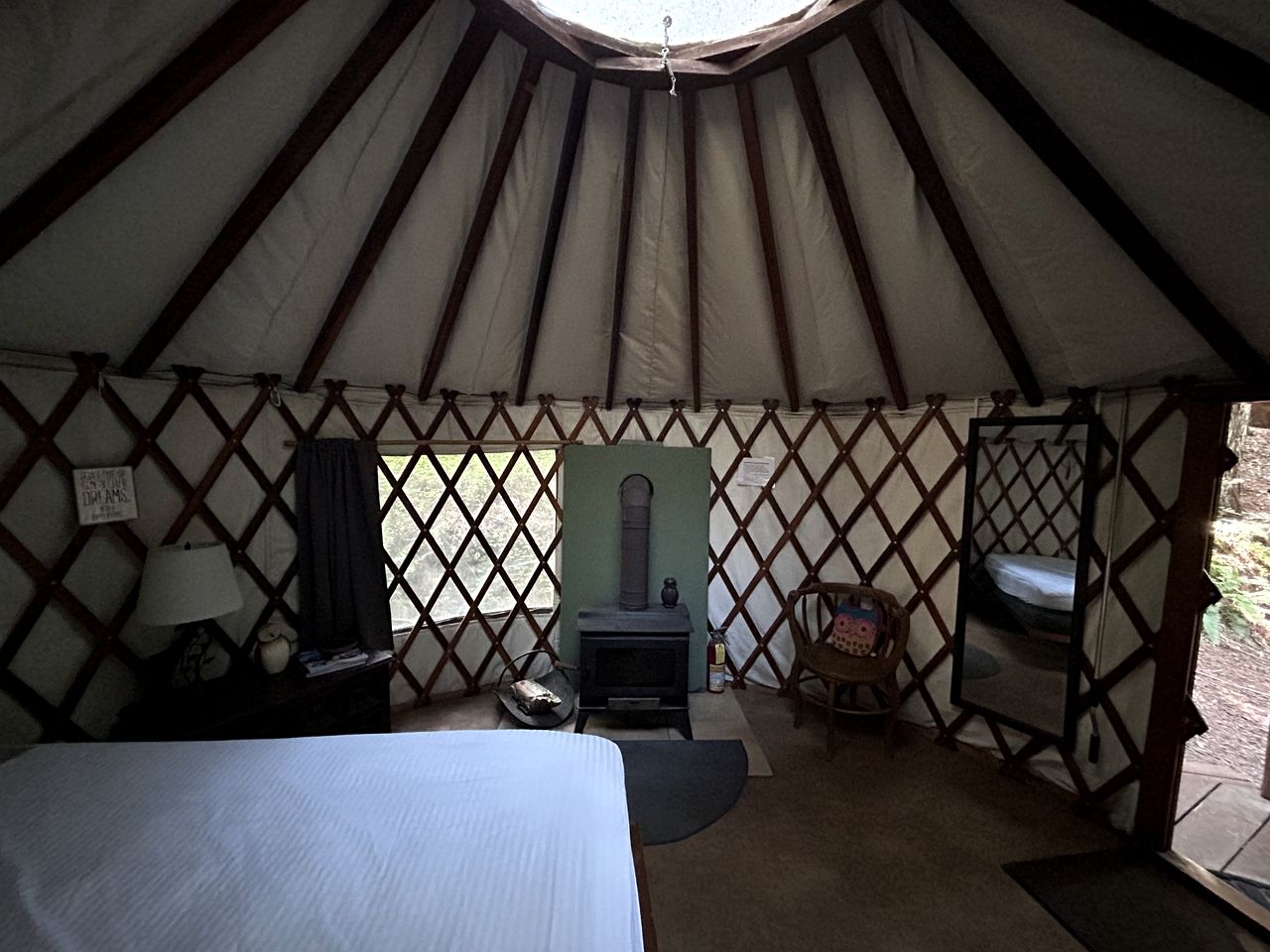 Peaceful Nature Glamping Retreat with Private Yurt and Outdoor Amenities near Watsonville, California