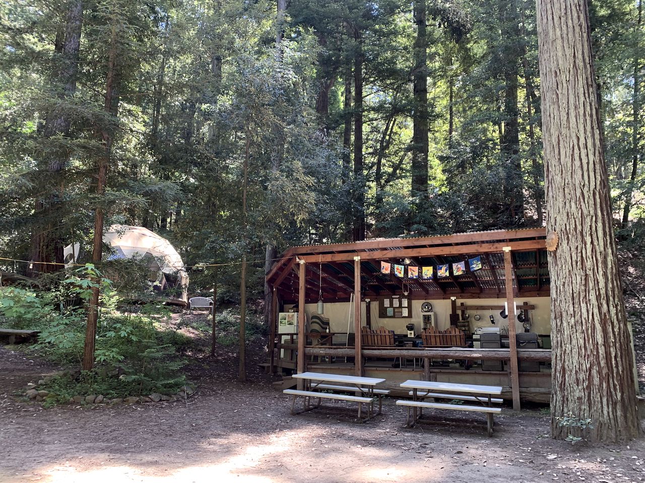 Peaceful Nature Glamping Retreat with Private Yurt and Outdoor Amenities near Watsonville, California