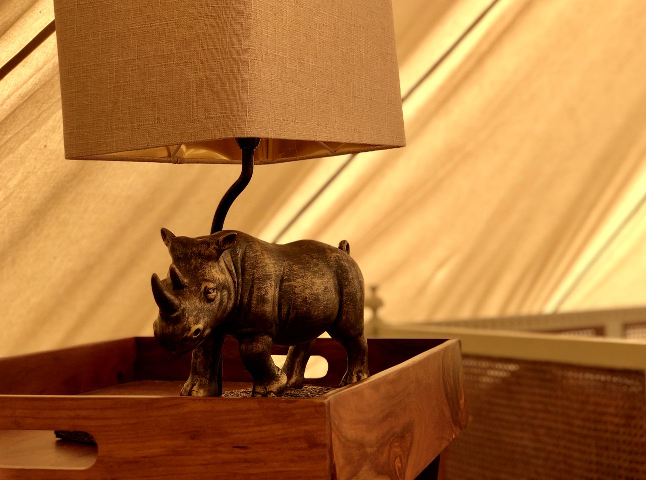 Rustic Bell Tent Rental on a Farm in Leicestershire, England