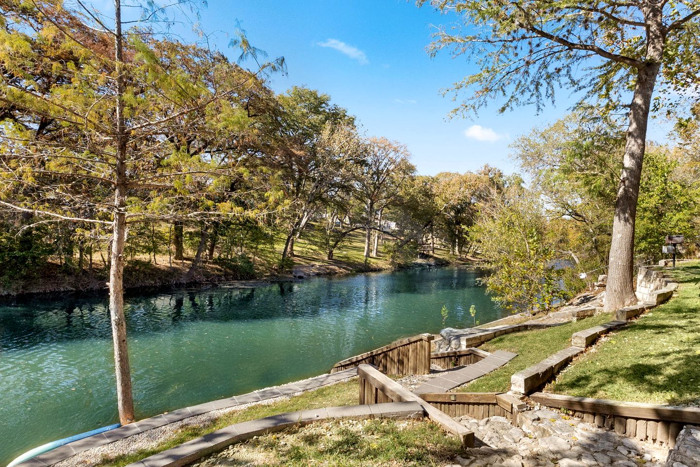 Riverfront Cabin Rental near Canyon Lake in New Braunfels, Texas