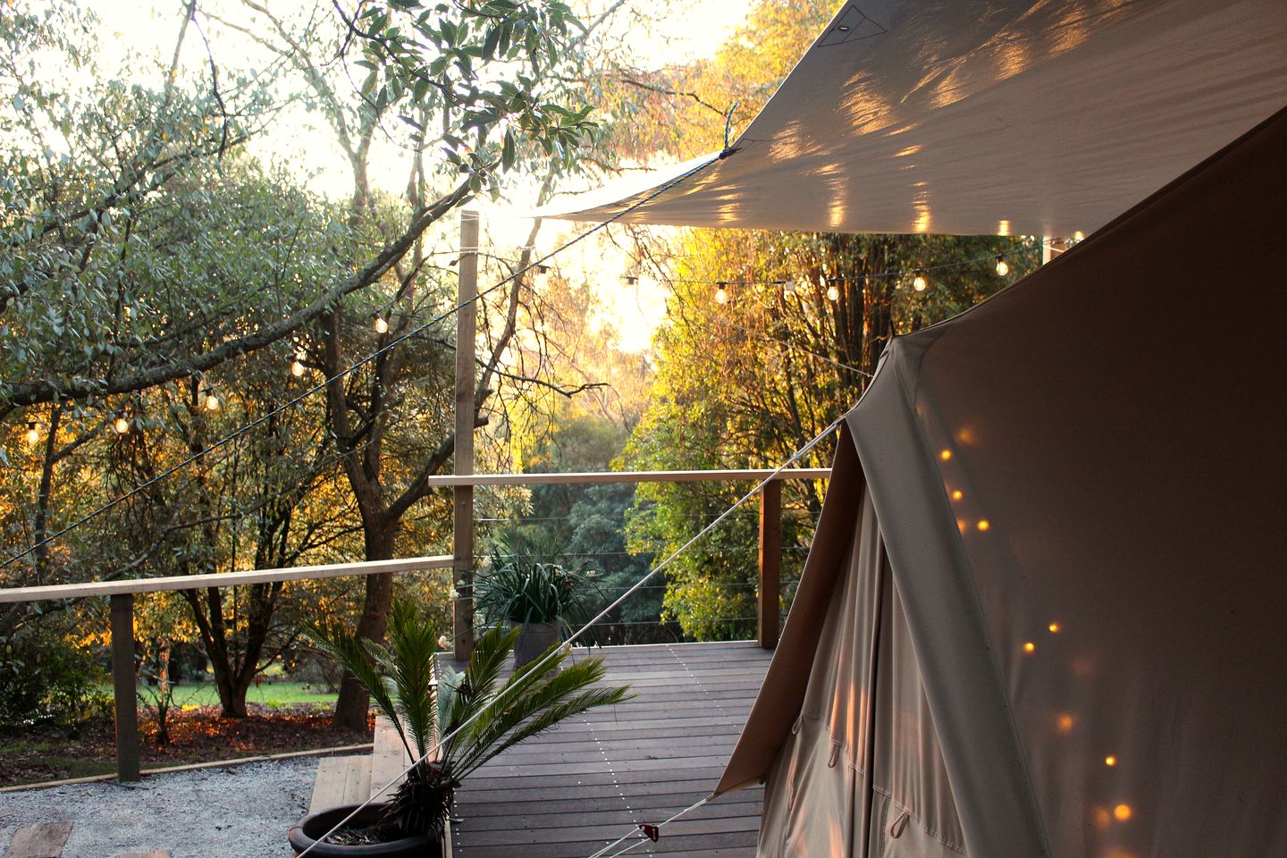 Romantic Luxury Tent for a Couples Getaway 90 Minutes from Melbourne