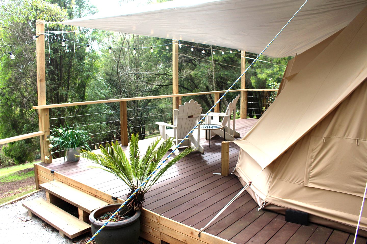 Romantic Luxury Tent for a Couples Getaway 90 Minutes from Melbourne