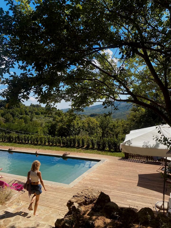 Romantic Bell Tent Rental with a Pristine Swimming Pool in Grosseto, Tuscany