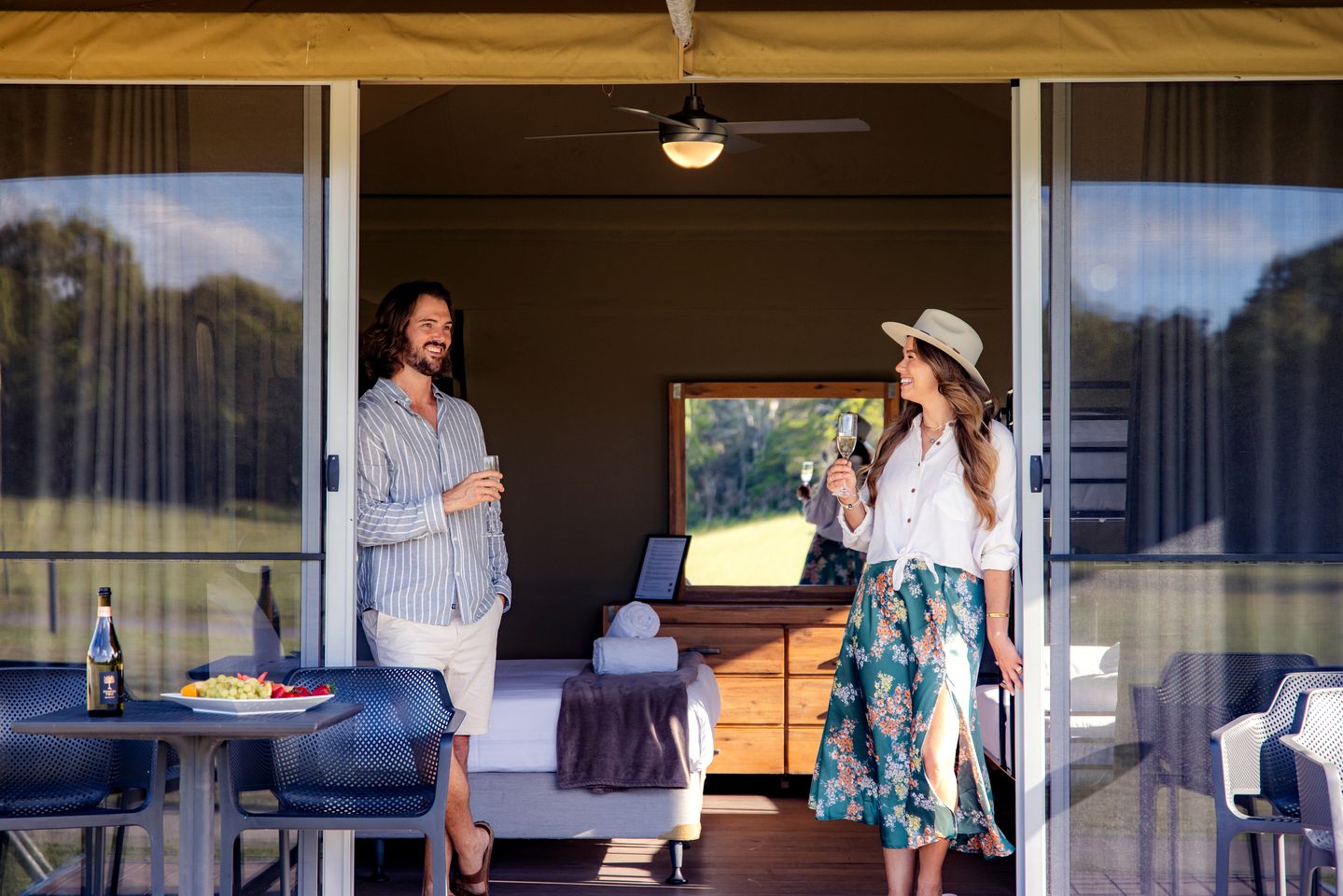 Luxury Glamping Tent with Ensuite Bathroom near Noosa in Queensland