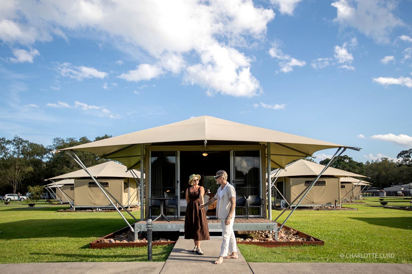 Luxury Glamping Tent with Ensuite Bathroom near Noosa in Queensland