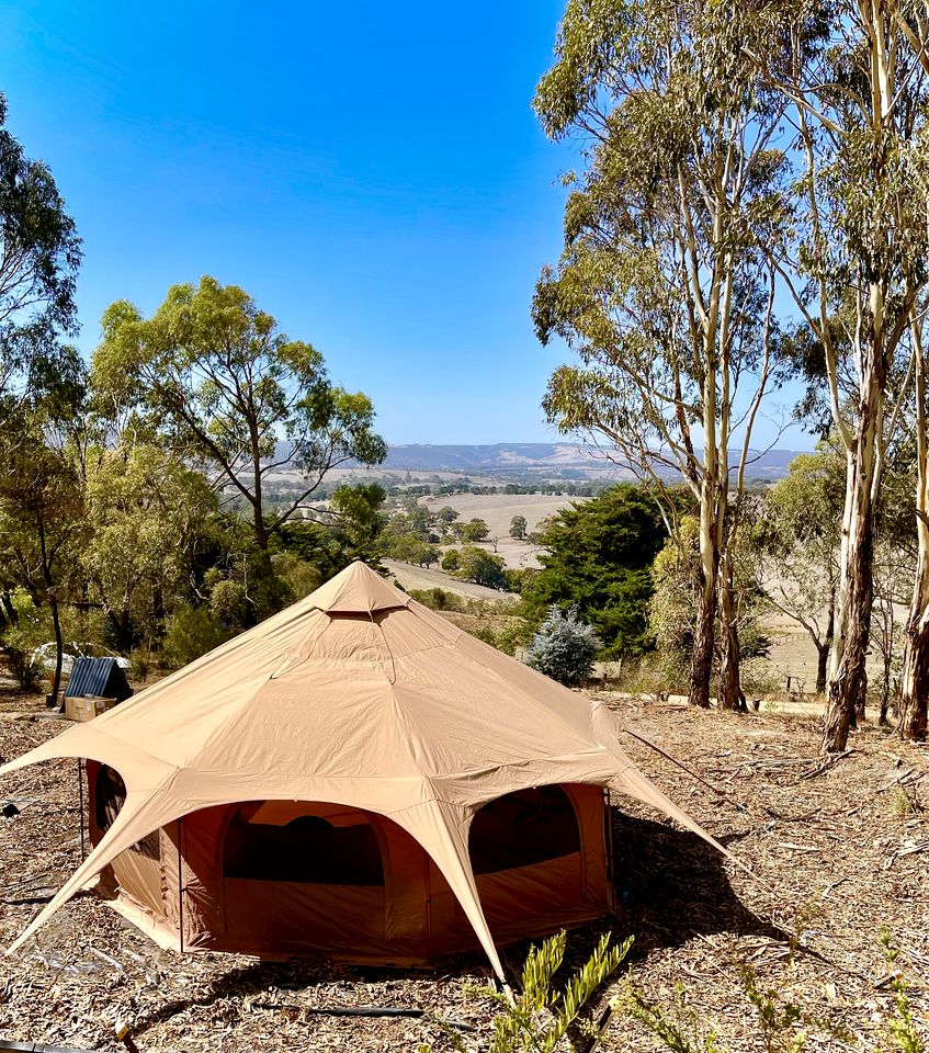 Gorgeous Bell Tent Ideal for a Glamping Getaway in Inman Valley, South Australia