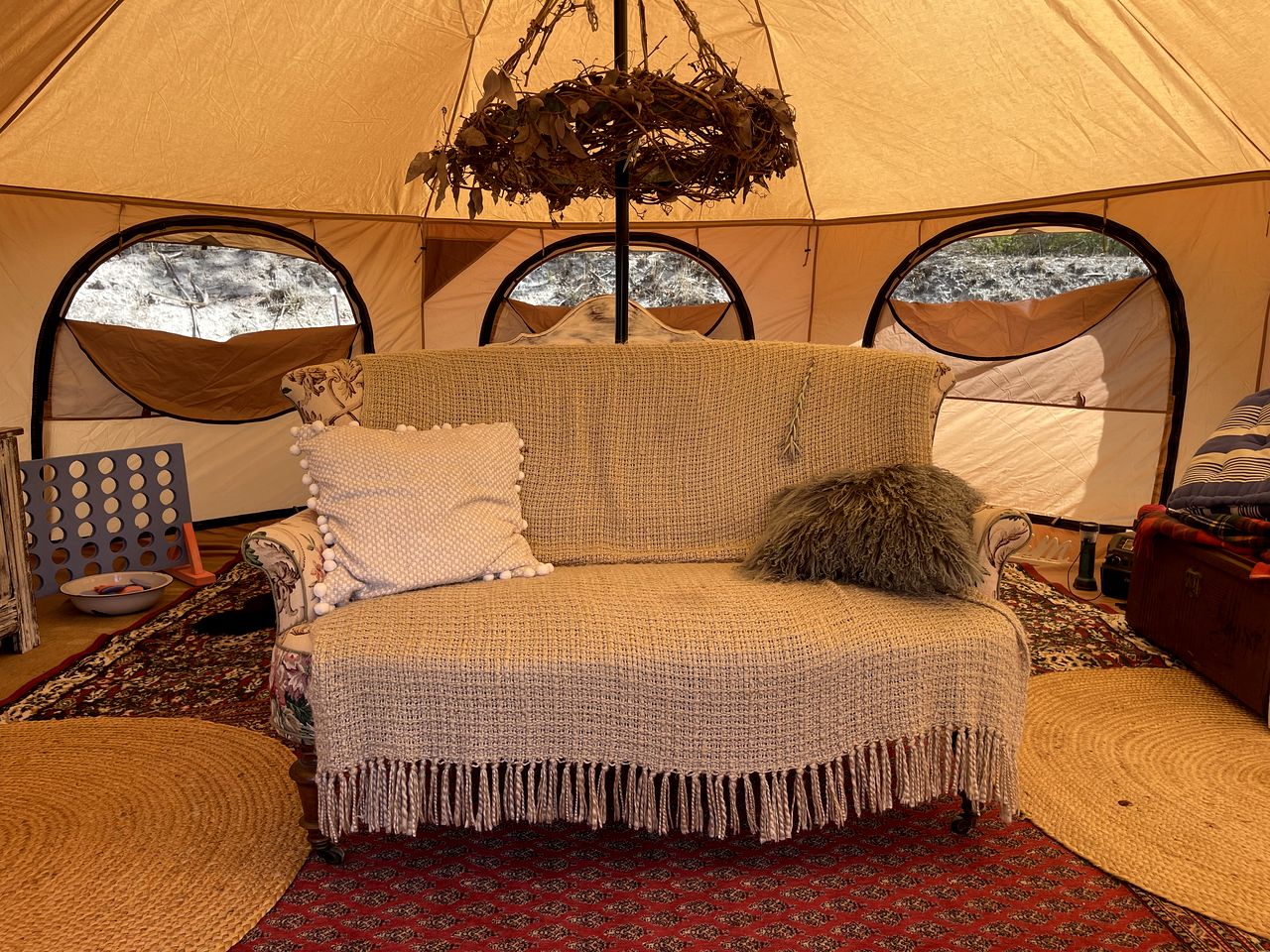 Gorgeous Bell Tent Ideal for a Glamping Getaway in Inman Valley, South Australia
