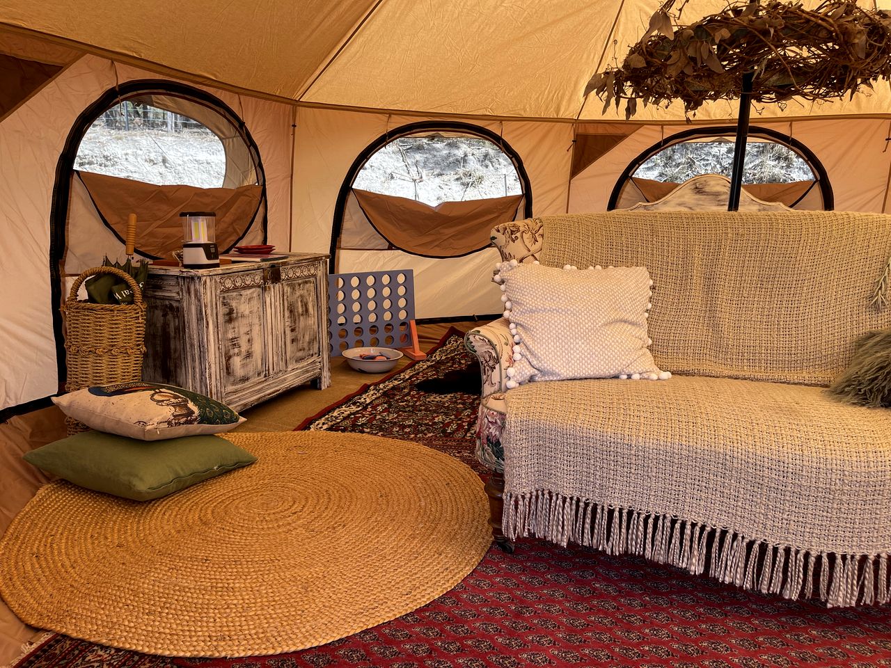Gorgeous Bell Tent Ideal for a Glamping Getaway in Inman Valley, South Australia