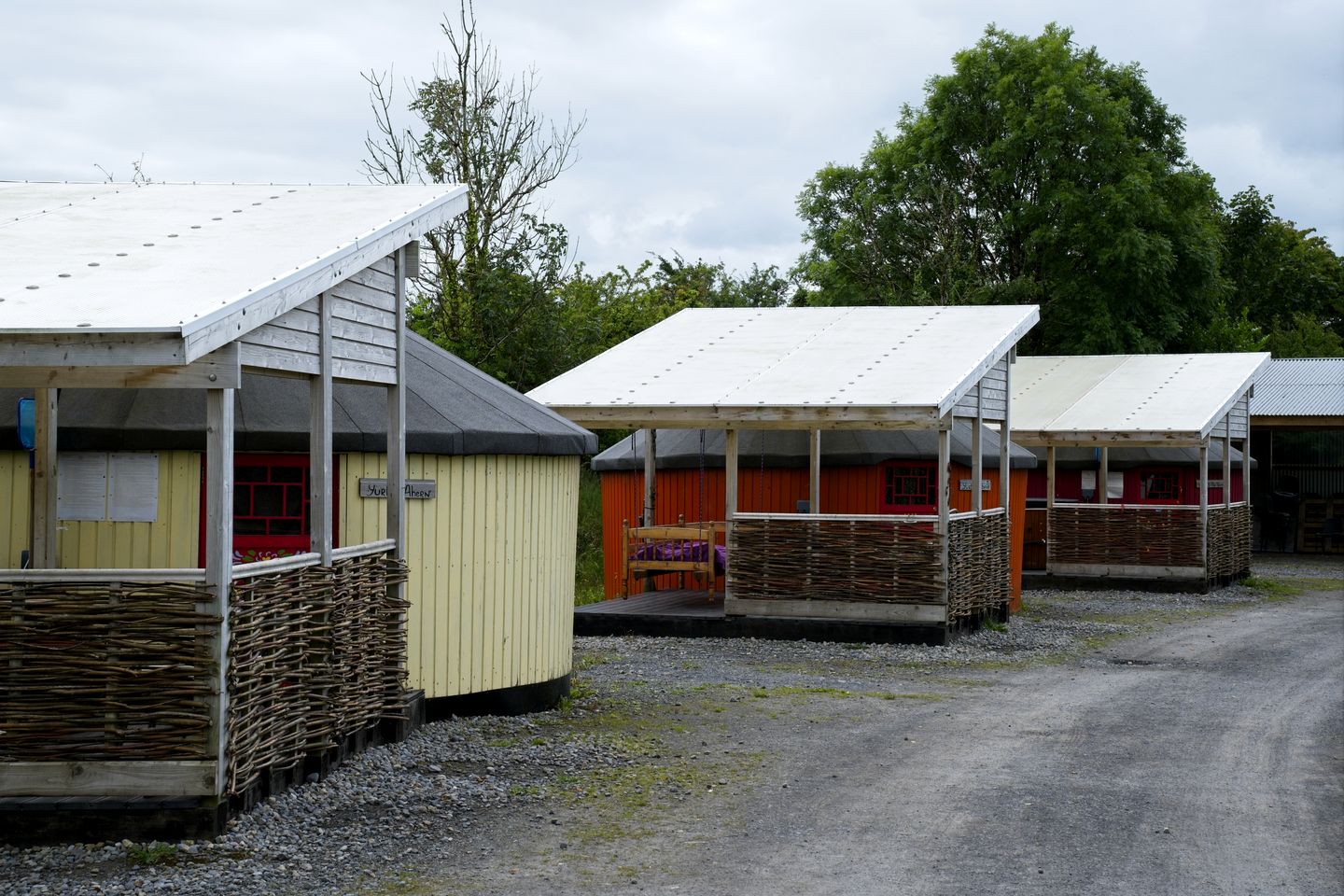 Heated Yurt Rental with Wood-Fired Hot Tub near Ballyhaunis, Ireland