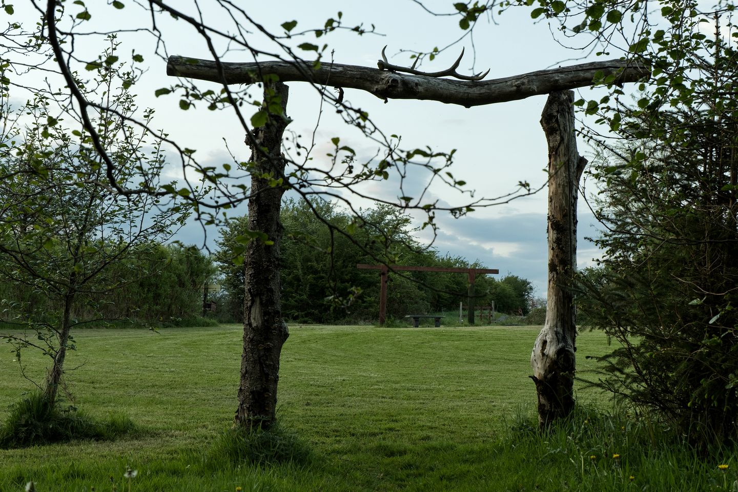 Heated Yurt Rental with Wood-Fired Hot Tub near Ballyhaunis, Ireland