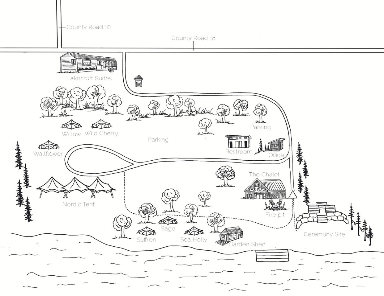 Boho-Inspired Tent on East Lake for Luxury Camping in Ontario