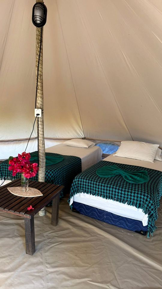 Stunning Beachfront Bell Tents for Tropical Vacation near Fortaleza, Brazil