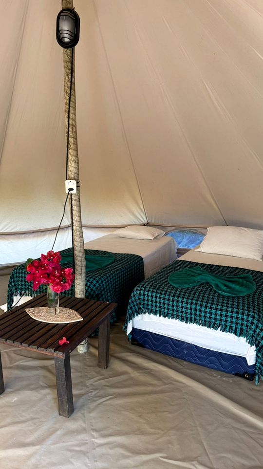 Stunning Beachfront Bell Tents for Tropical Vacation near Fortaleza, Brazil
