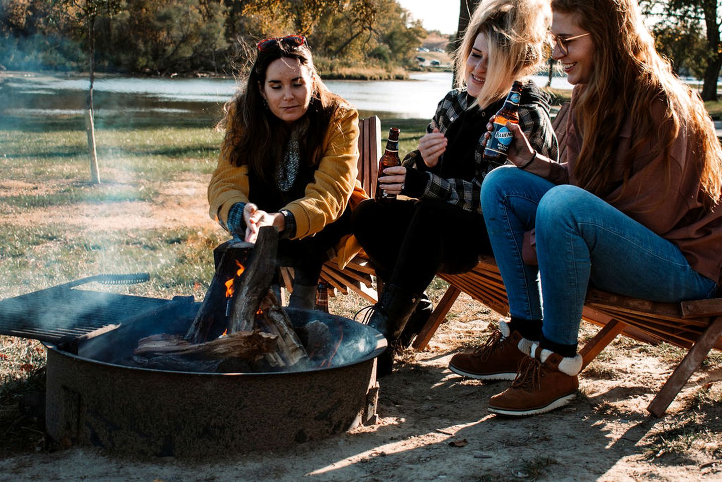 Amazing Safari Tent Rental with Fire Pit on Lake Cunningham, Omaha